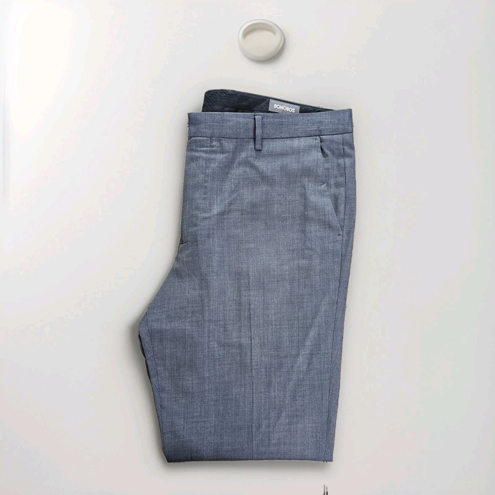 Bonobos Standard Fit‎ Wool Dress Pants Charcoal Men's 38 – Gray Suit Trouser